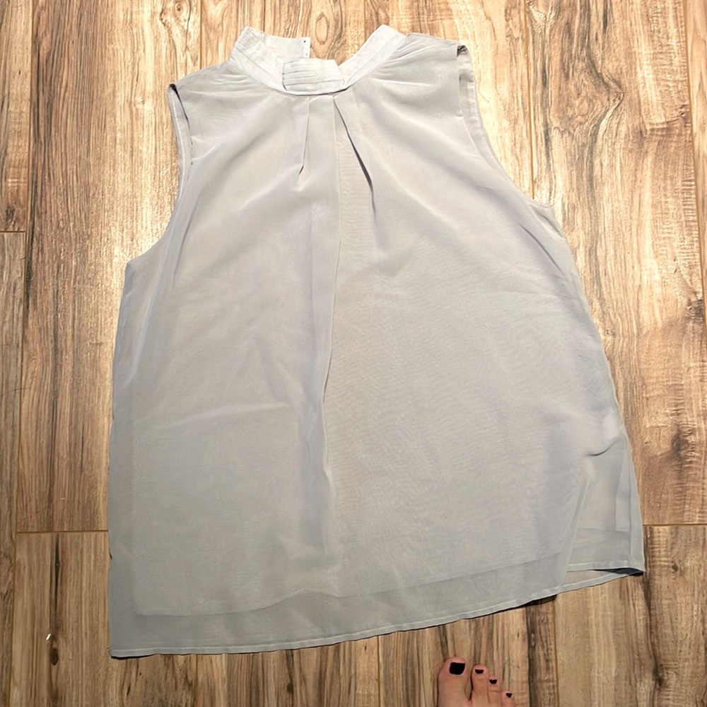 Grey High Neck Tank